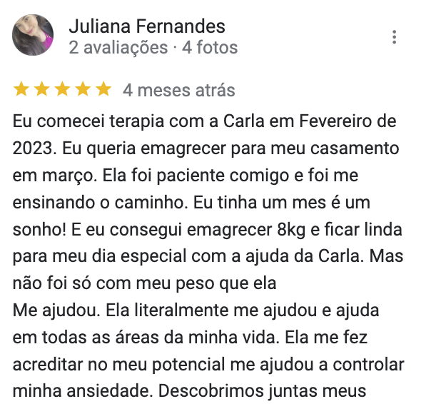 Depoimento Juliana